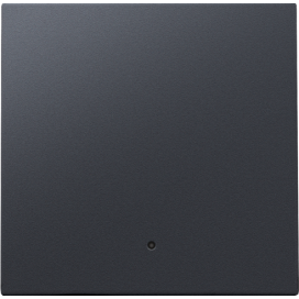 Set de finition avec lentille pour interrupteur électronique ou bouton-poussoir simple, couleur anthracite coated