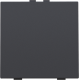 Bouton-poussoir simple pour Niko Home Control, couleur anthracite coated