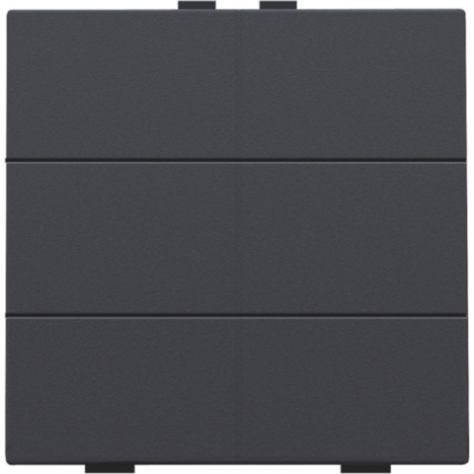 Bouton-poussoir sextuple pour Niko Home Control, couleur anthracite coated