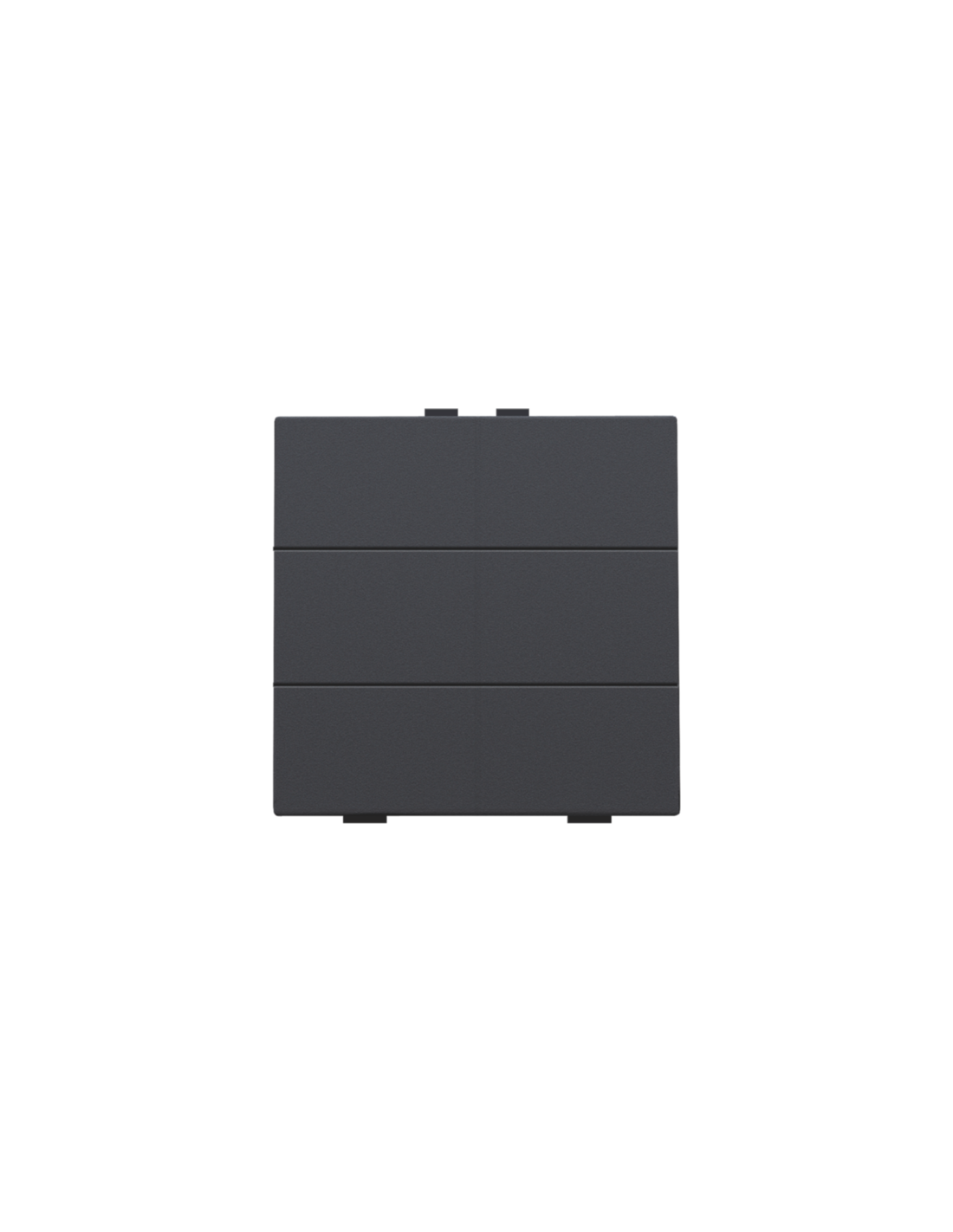 Bouton-poussoir sextuple pour Niko Home Control, couleur anthracite coated