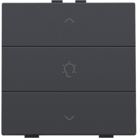 Commande de variateur simple pour Niko Home Control, couleur anthracite coated