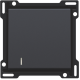 Set de finition avec voyant pour interrupteur ou bouton-poussoir simple, couleur anthracite coated