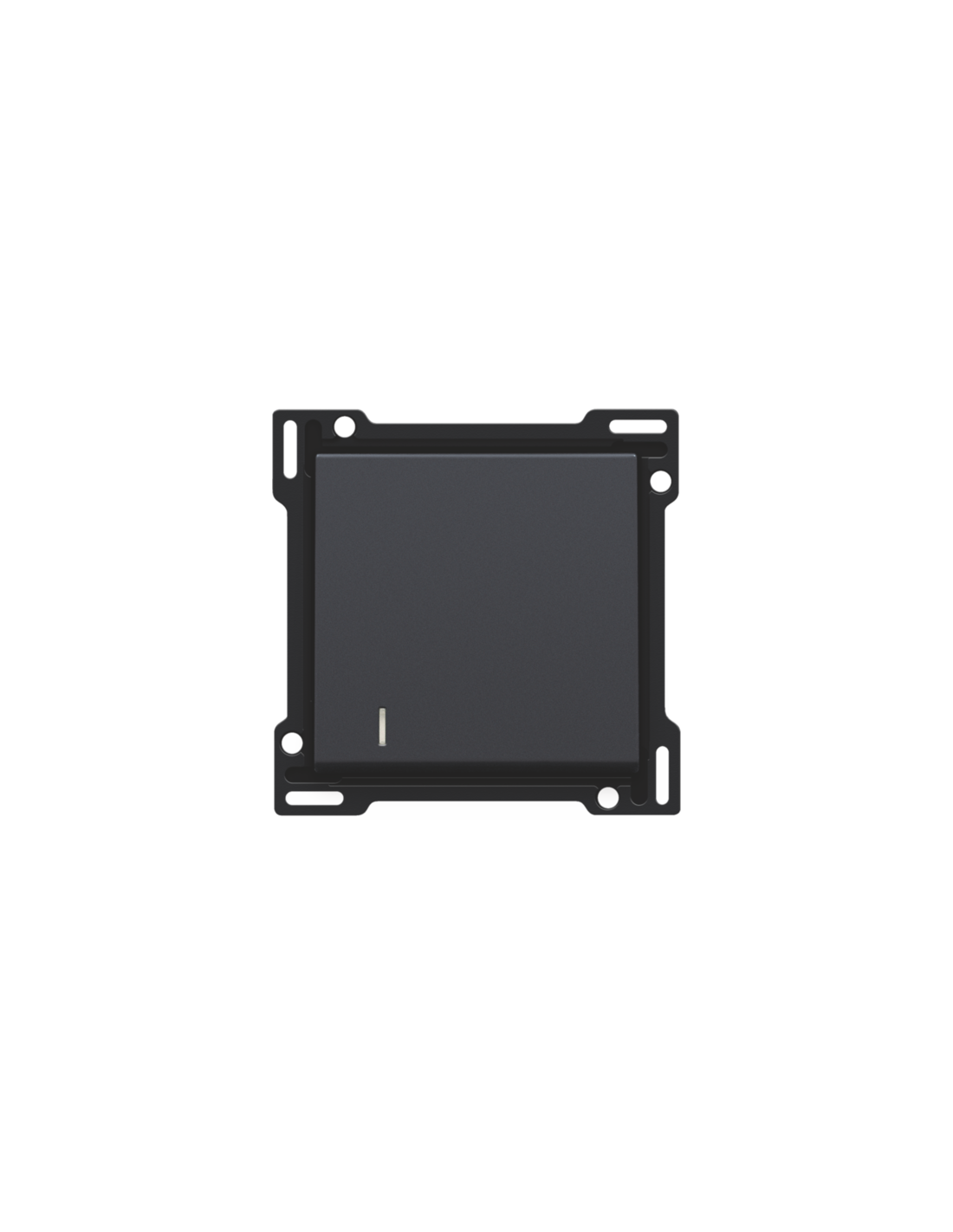 Set de finition avec voyant pour interrupteur ou bouton-poussoir simple, couleur anthracite coated