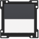 Set de finition avec porte-étiquette pour interrupteur ou bouton-poussoir simple, couleur anthracite coated