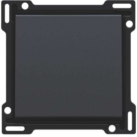 Set de finition pour interrupteur ou bouton-poussoir simple, couleur anthracite coated