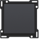 Set de finition pour interrupteur ou bouton-poussoir simple, couleur anthracite coated