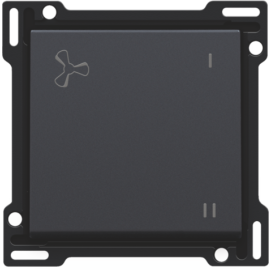 Set de finition pour la commande de ventilation mécaniquement contrôlée, couleur anthracite coated