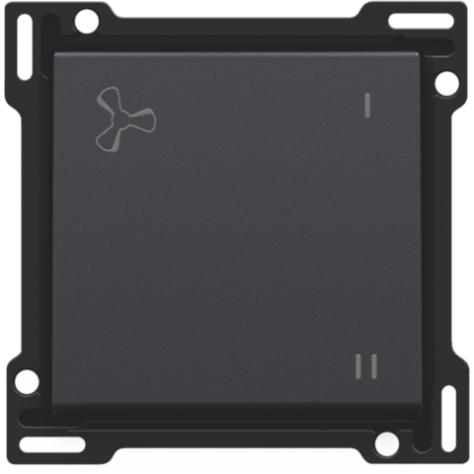 Set de finition pour la commande de ventilation mécaniquement contrôlée, couleur anthracite coated