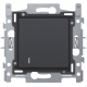 Interrupteur pour cartes d'hôtel, socle, bornes à vis et set de finition couleur anthracite coated