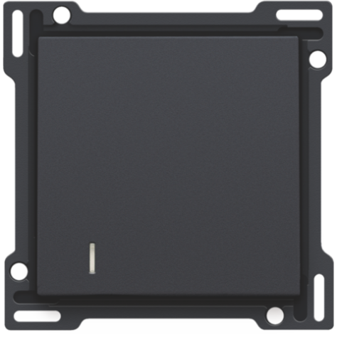 Set de finition pour interrupteur pour cartes d'hôtel, couleur anthracite coated