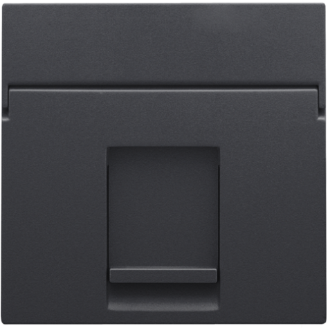 Enjoliveur data 1x RJ, couleur anthracite coated