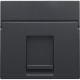 Enjoliveur data 1x RJ, couleur anthracite coated