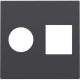 Set de finition pour connexion coaxiale simple et connexion réseau RJ45, couleur anthracite coated