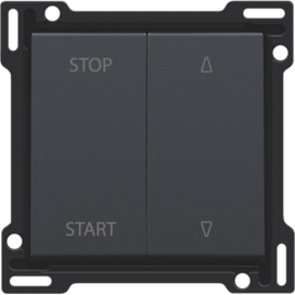 Set de finition pour interrupteur pour volets à verrouillage électrique, couleur anthracite coated