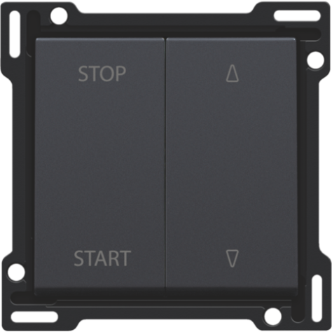 Set de finition pour interrupteur pour volets à verrouillage électrique, couleur anthracite coated