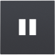 Set de finition pour chargeur double USB-A, couleur anthracite coated