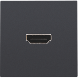 Set de finition avec prise HDMI/HDMI, couleur anthracite coated