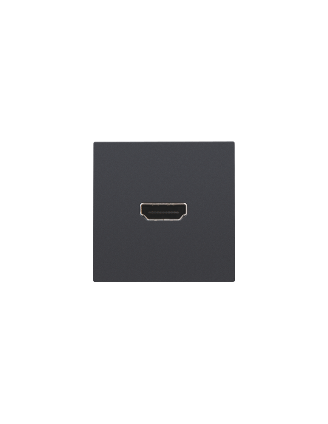 Set de finition avec prise HDMI/HDMI, couleur anthracite coated