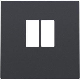 Set de finition pour prise simple pour haut-parleur, couleur anthracite coated