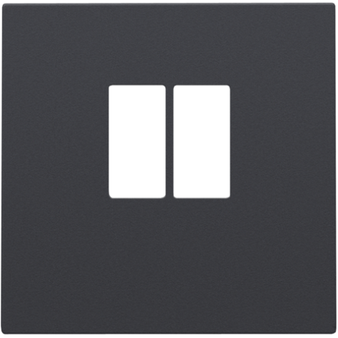 Set de finition pour prise simple pour haut-parleur, couleur anthracite coated