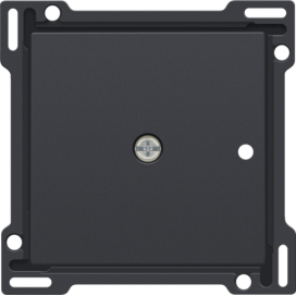 Set de finition pour récepteur RF encastré à 1 canal avec contact unipolaire (libre de potentiel) ou récepteur RF encastré avec fonction de commande des volets, couleur anthracite coated