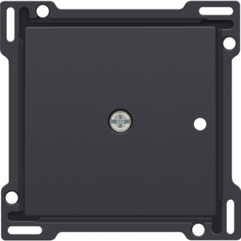 Set de finition pour récepteur RF encastré à 1 canal avec contact unipolaire (libre de potentiel) ou récepteur RF encastré avec fonction de commande des volets, couleur anthracite coated