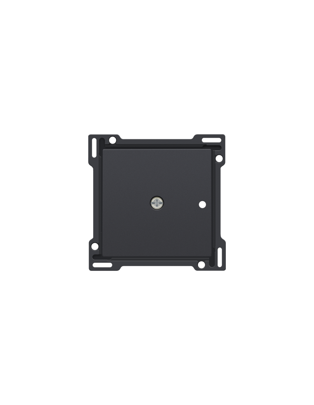 Set de finition pour récepteur RF encastré à 1 canal avec contact unipolaire (libre de potentiel) ou récepteur RF encastré avec fonction de commande des volets, couleur anthracite coated