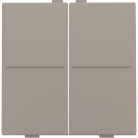 Touche double pour interrupteur sans fil ou bouton-poussoir à 4 boutons de commande, couleur bronze coated