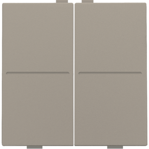 Touche double pour interrupteur sans fil ou bouton-poussoir à 4 boutons de commande, couleur bronze coated