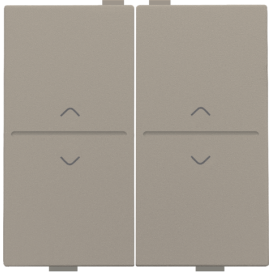 Touche double avec flèches vers le haut et vers le bas pour interrupteur sans fil ou bouton-poussoir à 4 boutons de commande, couleur bronze coated