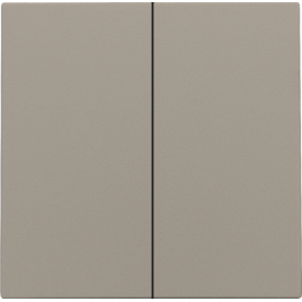 Set de finition pour interrupteur électronique double ou bouton-poussoir, couleur bronze coated