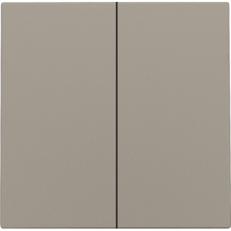 Set de finition pour interrupteur électronique double ou bouton-poussoir, couleur bronze coated