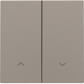 Set de finition pour interrupteur pour volets électronique double, couleur bronze coated