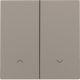 Set de finition pour interrupteur pour volets électronique double, couleur bronze coated