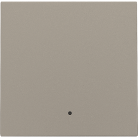 Set de finition avec lentille pour interrupteur électronique ou bouton-poussoir simple, couleur bronze coated