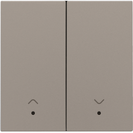 Set de finition avec lentille pour interrupteur pour volets électroniques double, couleur bronze coated