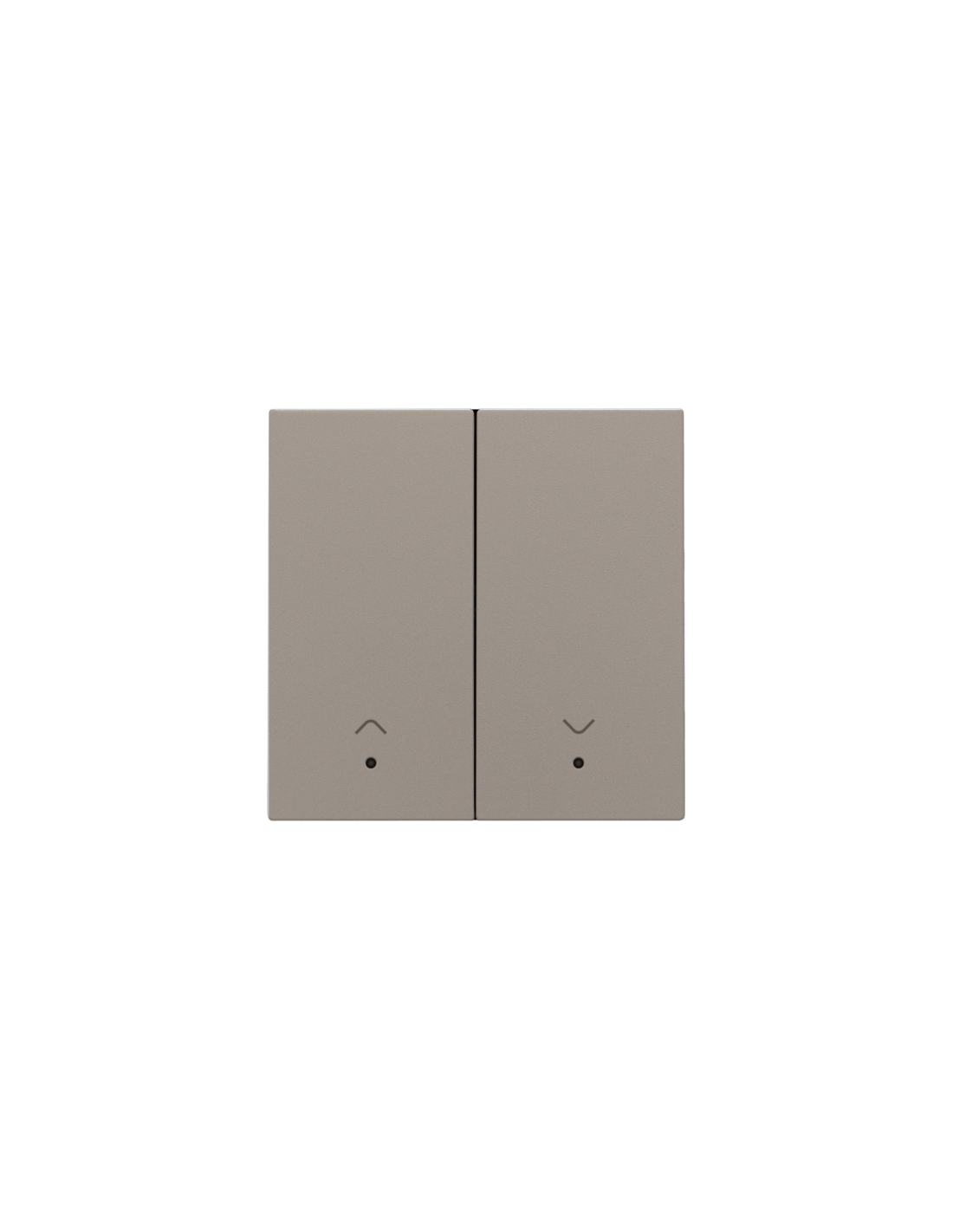 Set de finition avec lentille pour interrupteur pour volets électroniques double, couleur bronze coated