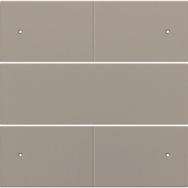 Set de finition pour bouton-poussoir quadruple, libre de potentiel, 24 V, avec LED, couleur bronze coated