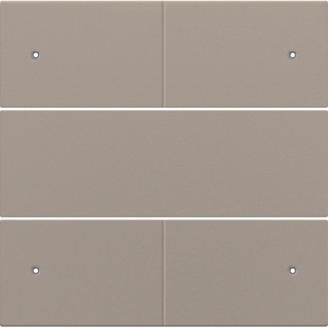 Set de finition pour bouton-poussoir quadruple, libre de potentiel, 24 V, avec LED, couleur bronze coated