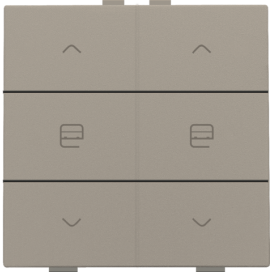 Commande de moteur double pour Niko Home Control, couleur bronze coated