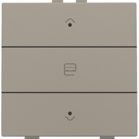 Commande de moteur simple avec LED pour Niko Home Control, couleur bronze coated