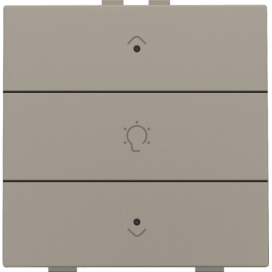 Commande de variateur simple pour Niko Home Control avec LED, couleur bronze coated