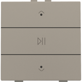 Commande audio simple avec LED pour Niko Home Control, couleur bronze coated