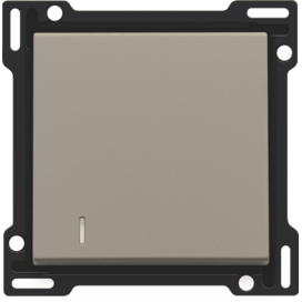 Set de finition avec voyant pour interrupteur ou bouton-poussoir simple, couleur bronze coated