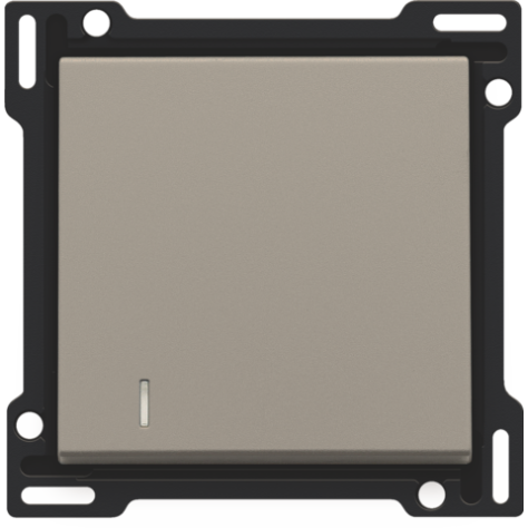 Set de finition avec voyant pour interrupteur ou bouton-poussoir simple, couleur bronze coated