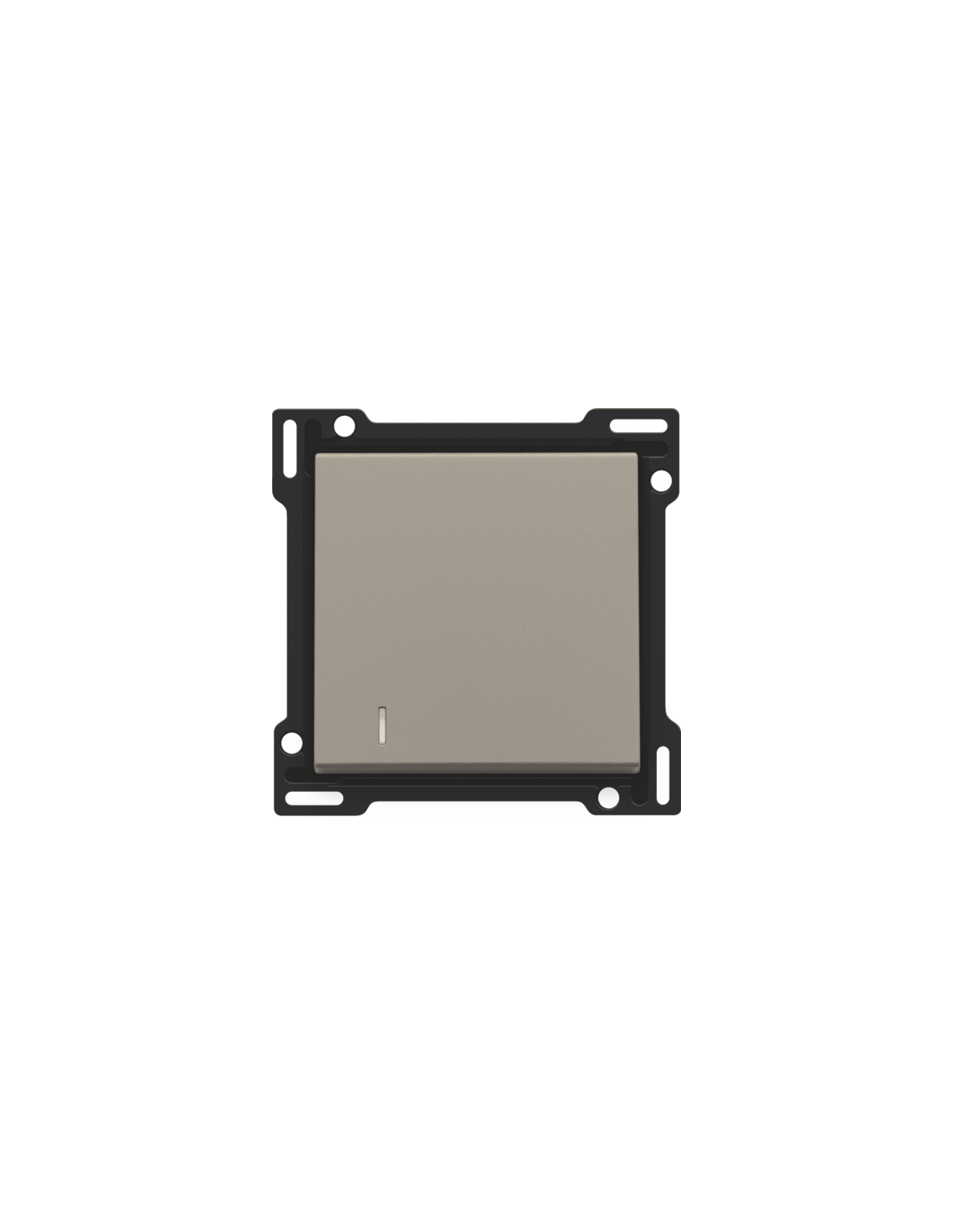 Set de finition avec voyant pour interrupteur ou bouton-poussoir simple, couleur bronze coated