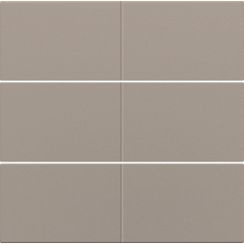 Set de finition pour bouton-poussoir sextuple, libre de potentiel, 24 V, couleur bronze coated