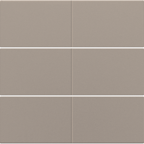 Set de finition pour bouton-poussoir sextuple, libre de potentiel, 24 V, couleur bronze coated