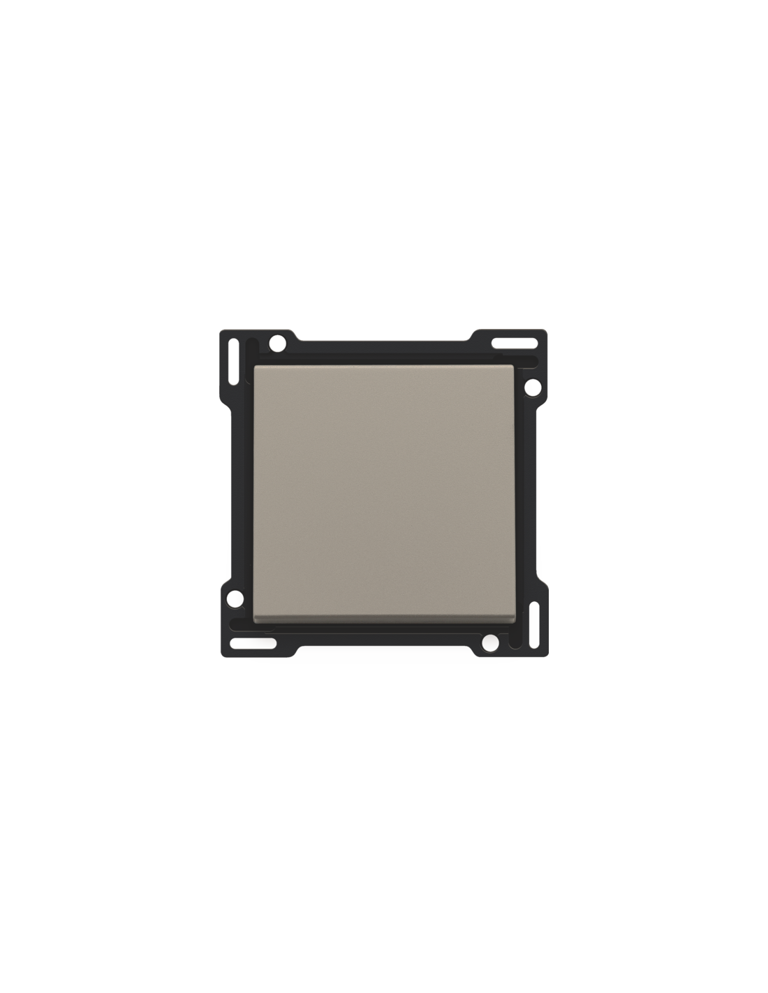 Set de finition pour interrupteur ou bouton-poussoir simple, couleur bronze coated