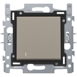 Interrupteur pour cartes d'hôtel, socle, bornes à vis et set de finition couleur bronze coated